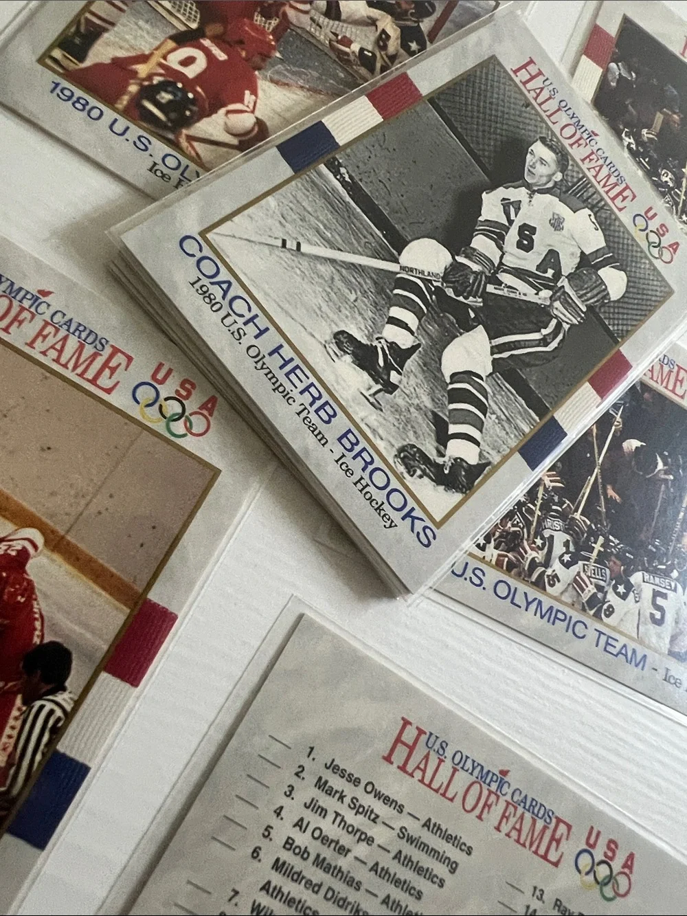 40 Vintage 1980 U.S. Olympic Ice Hockey Trading Cards